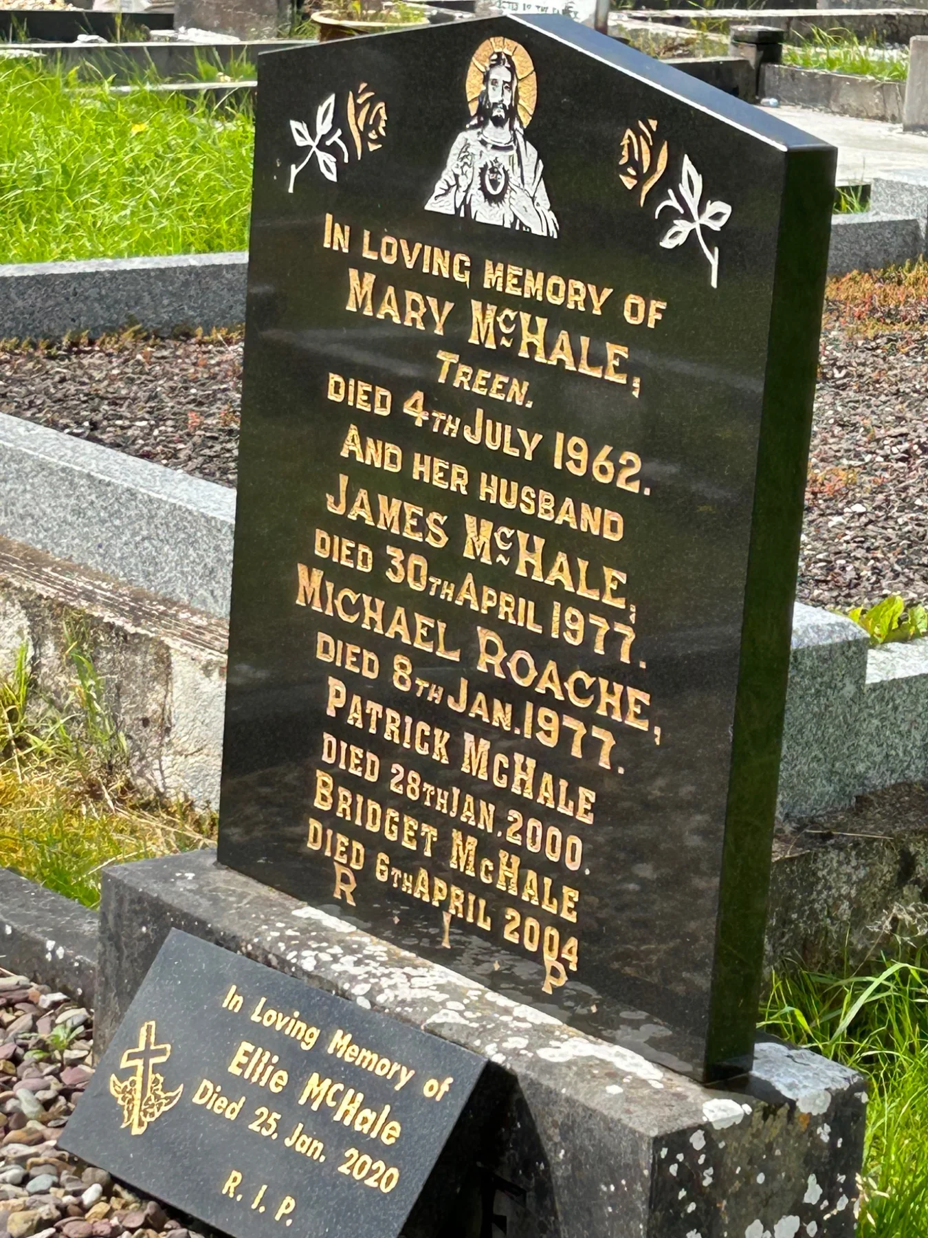 McHale family gravestone at Turlough Graveyard, County Mayo